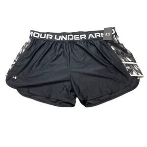 Under Armour Women's Plus Size UA Tech Play Up 3" Black Shorts Size 3X New